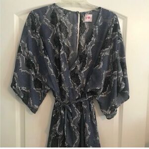 Buddy Love short snakeprint, romper, woman's size medium.